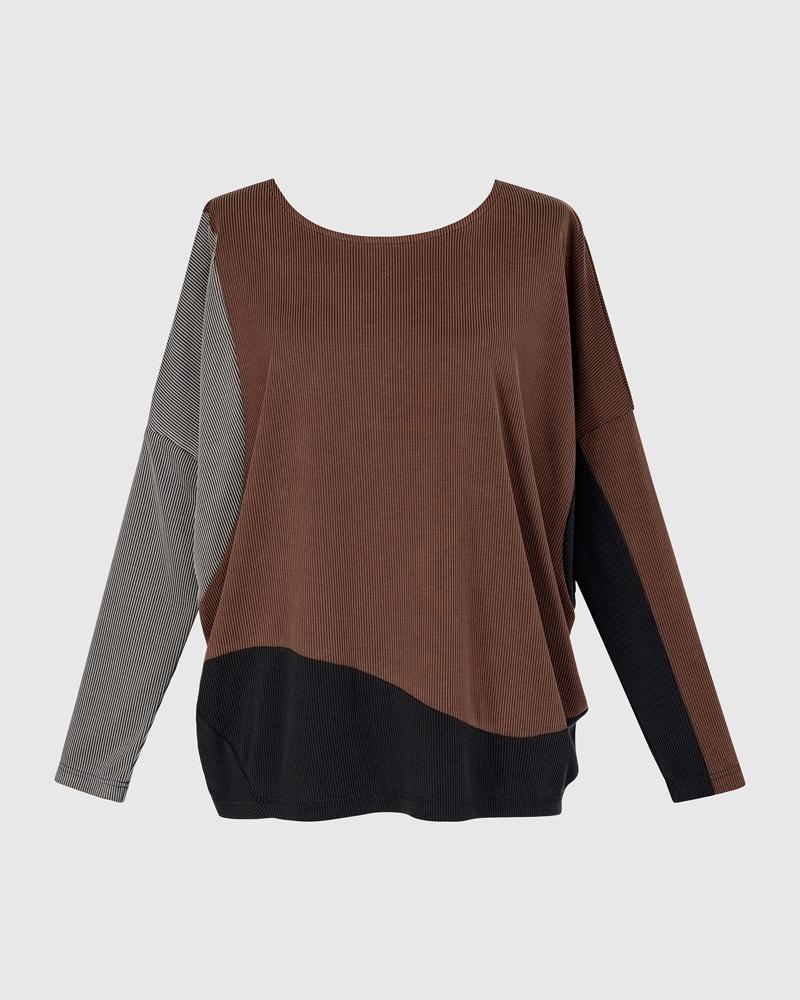 multicolor comfortabele dames top at732 - Alembika