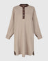 jurk met contrasterende knoopsluiting ud669 - Urban by Alembika