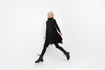 moderne geribbelde coltrui jurk 766039 - Ozai N Kü