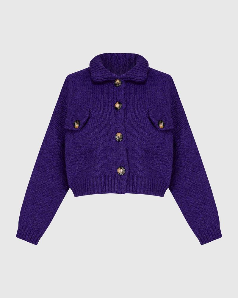 luxueus gebreid gilet as932 - Alembika