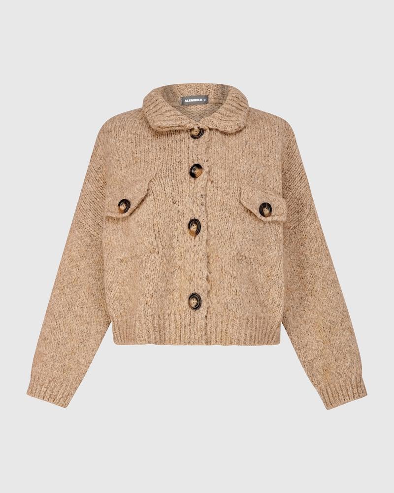 luxueus gebreid gilet as932 - Alembika