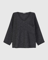 v-hals pull met zak as936 - Alembika