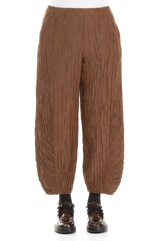 zijden gekreukelde broek 3833-st1 - Grizas