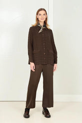 zijden blouse met stijlvolle details 52691-s134 - Grizas