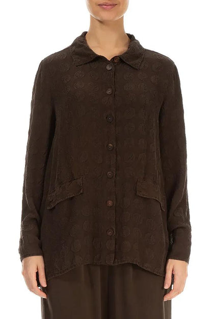 zijden blouse met stijlvolle details 52691-s134 - Grizas