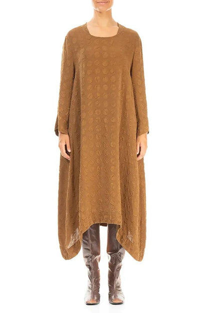 zijdezachte elegante midi-jurk 91855-s134 - Grizas