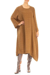 zijdezachte elegante midi-jurk 91855-s134 - Grizas