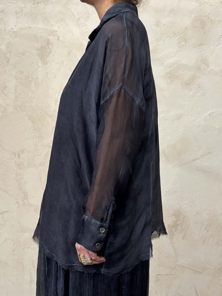 zijdezachte transparante blouse s193 - Sanctamuerte