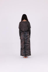 palazzo-broek met elastische tailleband s211 - Sanctamuerte