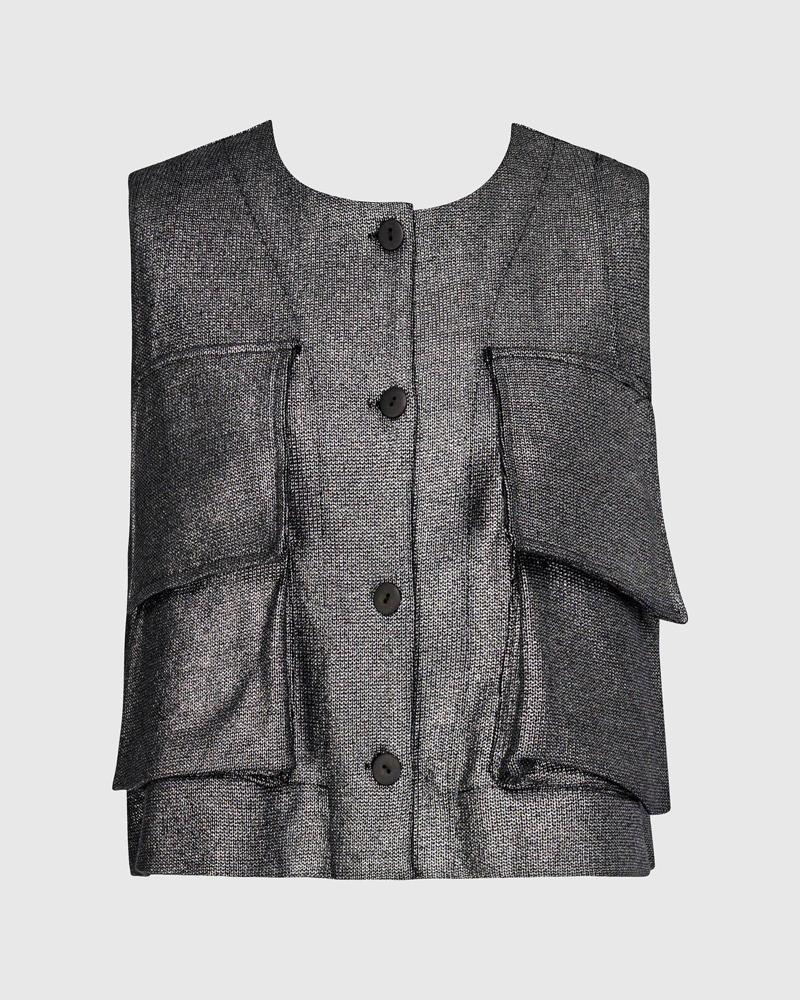 stijlvolle mouwloze damesjas aj914 aj914 - Alembika