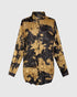 crashed print blouse polyester at713 - Alembika