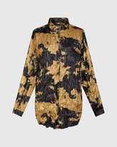 crashed print blouse polyester at713 - Alembika