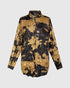 crashed print blouse polyester at713 - Alembika