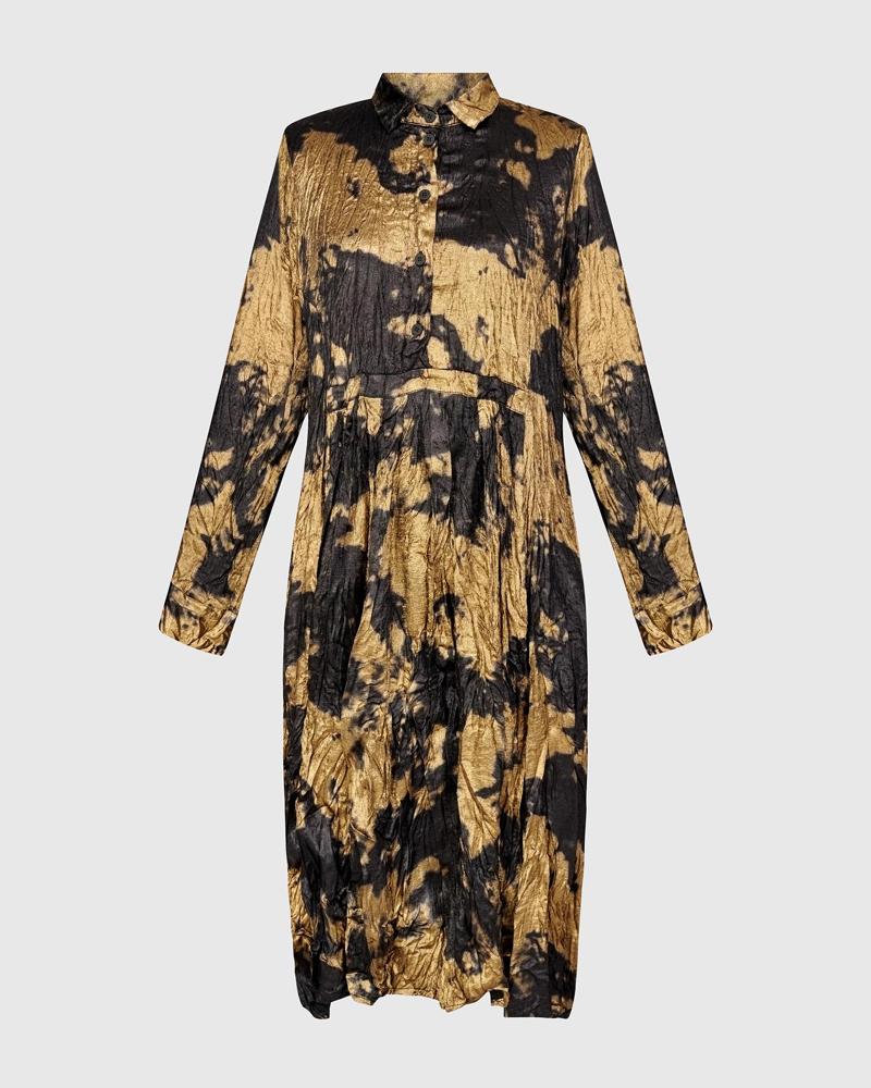 tie-dye midi jurk ad811 - Alembika