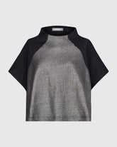 metallic korte mouw shirt at716 - Alembika