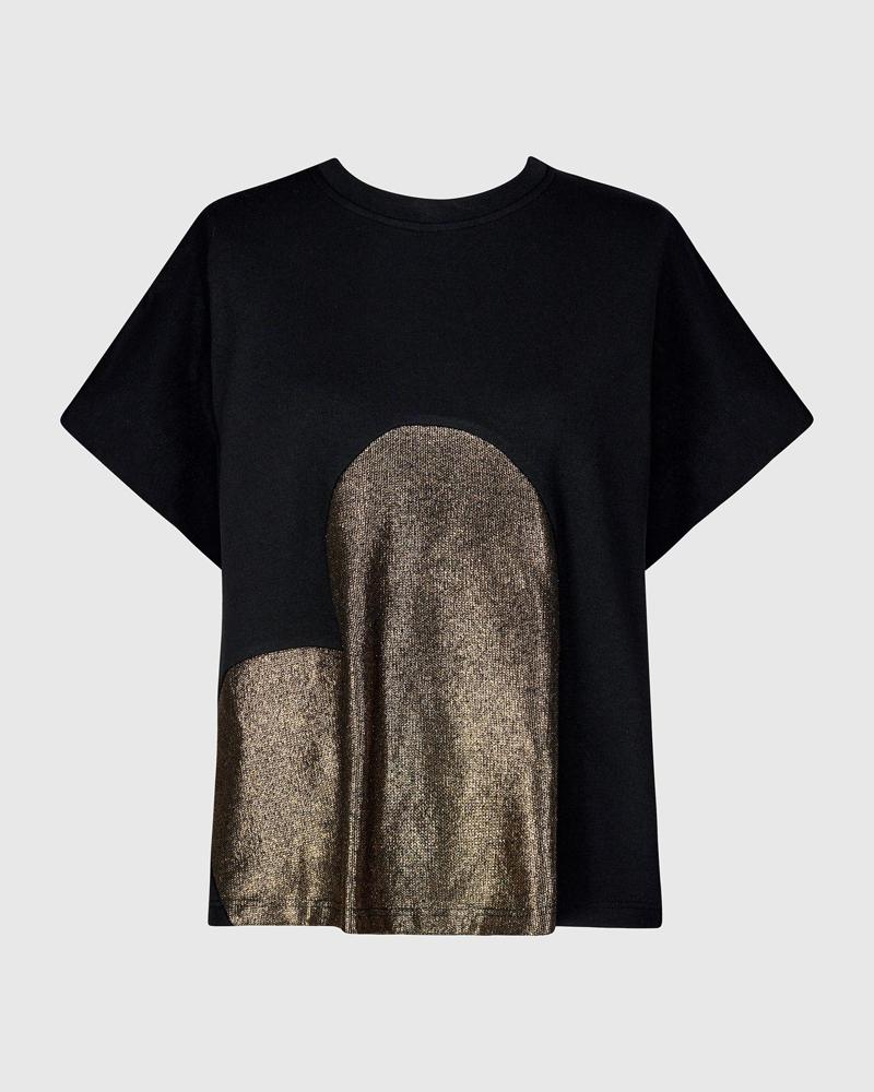 elegante glanzende dames top at717 - Alembika