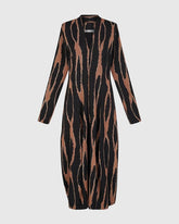 zebra print maxi jurk ad816 - Alembika