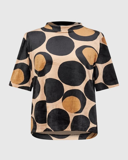 cirkelpatroon shirt at721 - Alembika