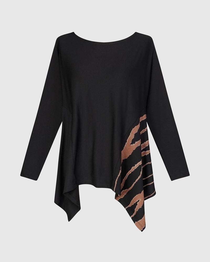 stijlvol asymmetrisch shirt design at728 - Alembika