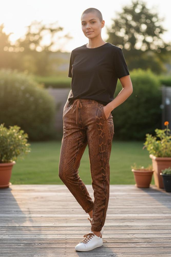 stijlvolle dierenprint broek ap627 - Alembika