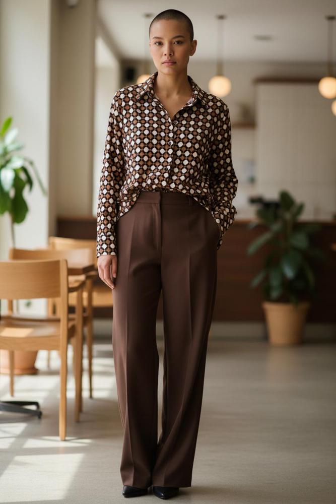 elegante polkadot blouse ut635 - Alembika