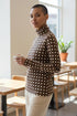 stijlvolle polkadot coltrui shirt ut636 - Alembika