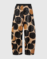 glimmende cirkelpatroon broek ap607 - Alembika