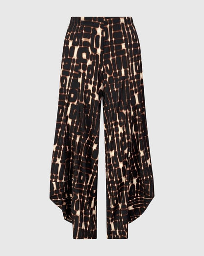 trendy wijde printbroek ap610 - Alembika