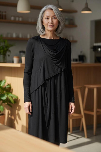 elegante jersey drape jurk 766017 - Ozai N Kü