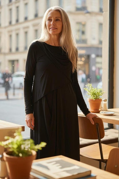 elegante jersey drape jurk 766017 - Ozai N Kü