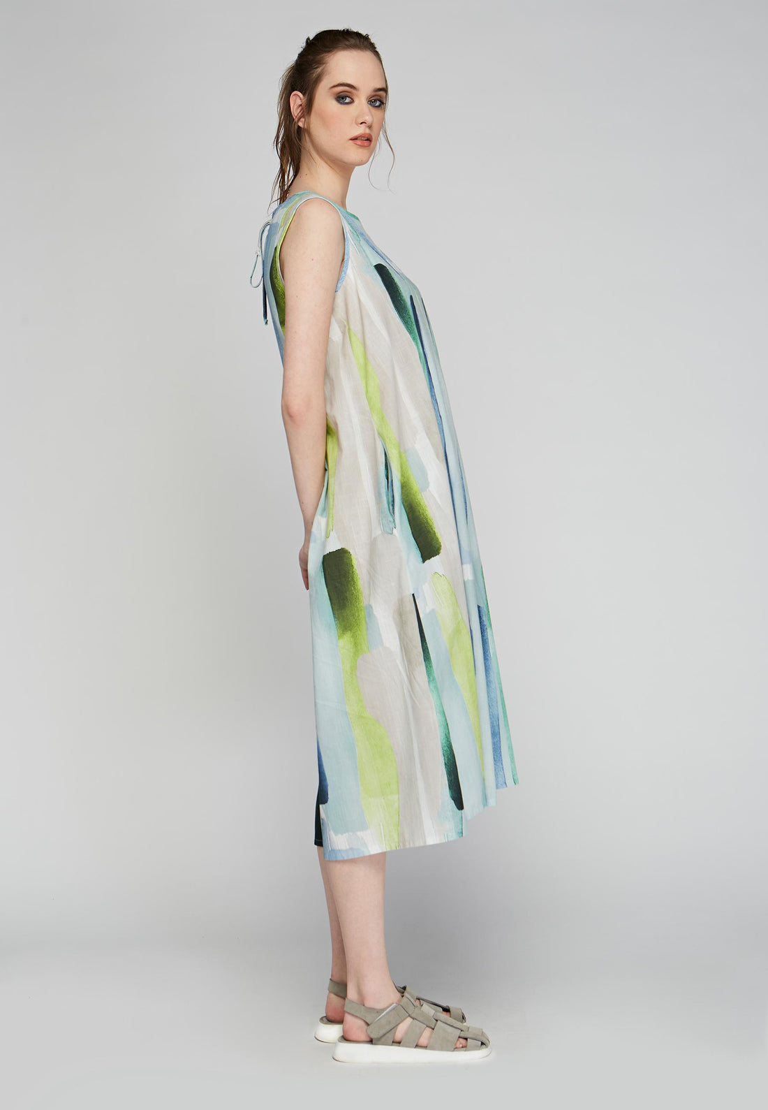 jurk in zomerse print 24y529 - Luukaa