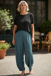 broek met knoop onderaan 25-1488 - Momi