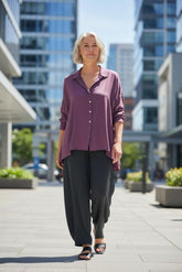 elegante losvallende blouse 25-3486 - Momi