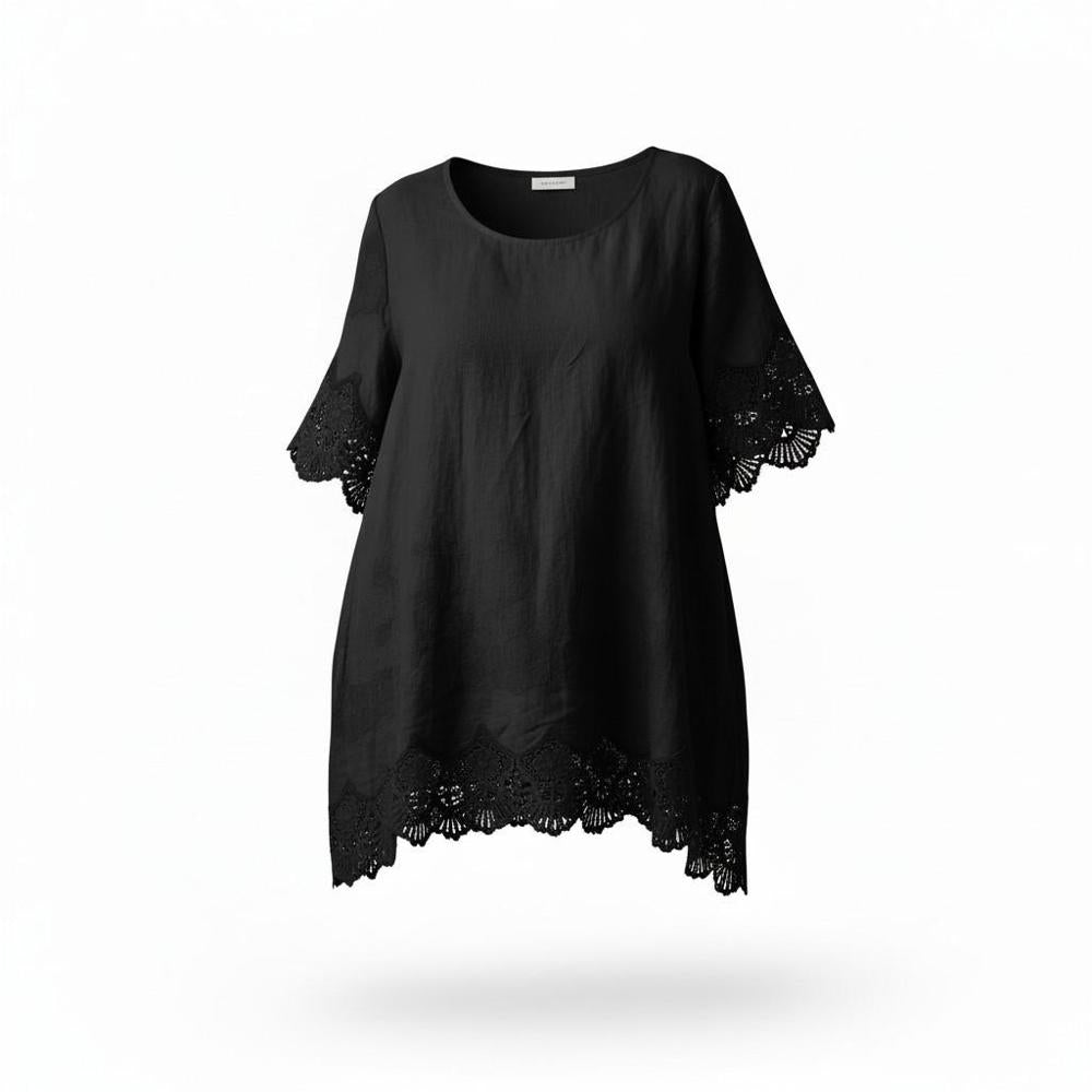 elegant linnen  shirt 7501ss26 - Moonshine