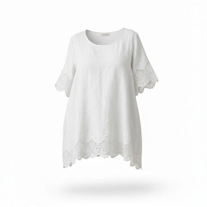 elegant linnen  shirt 7501ss26 - Moonshine