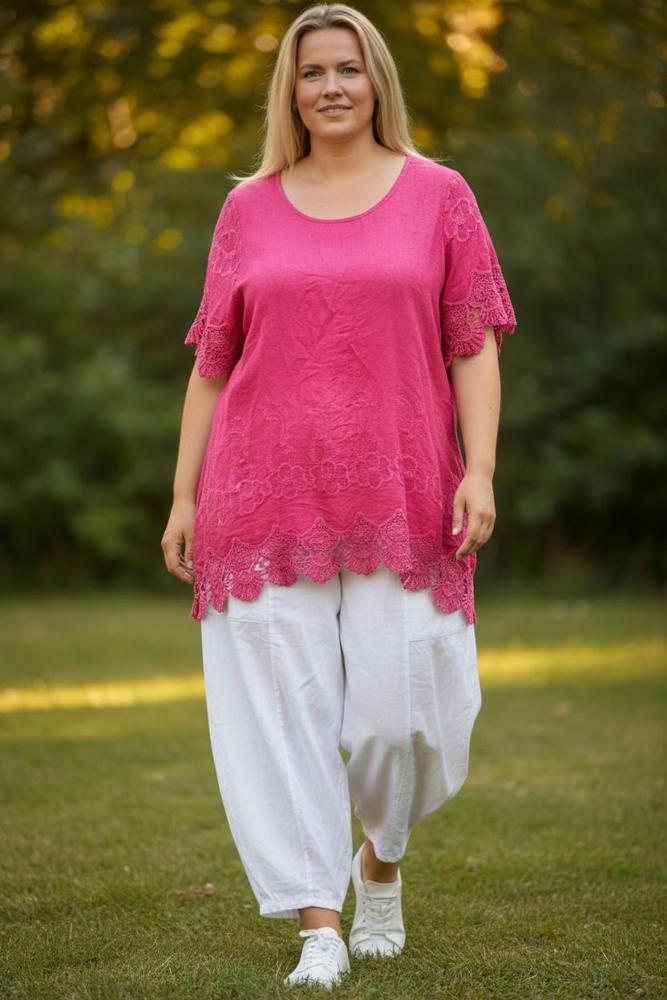 elegant linnen  shirt 7501ss26 - Moonshine