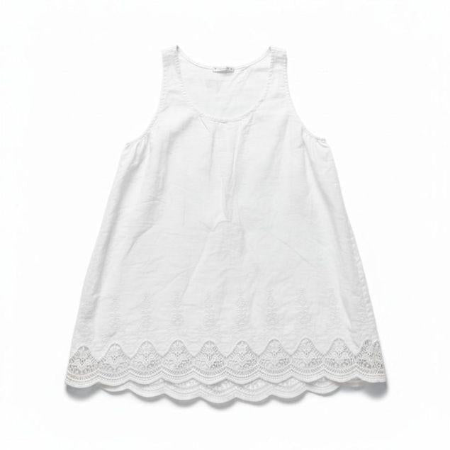 zomerse mouwloze top 7500ss26 - Moonshine