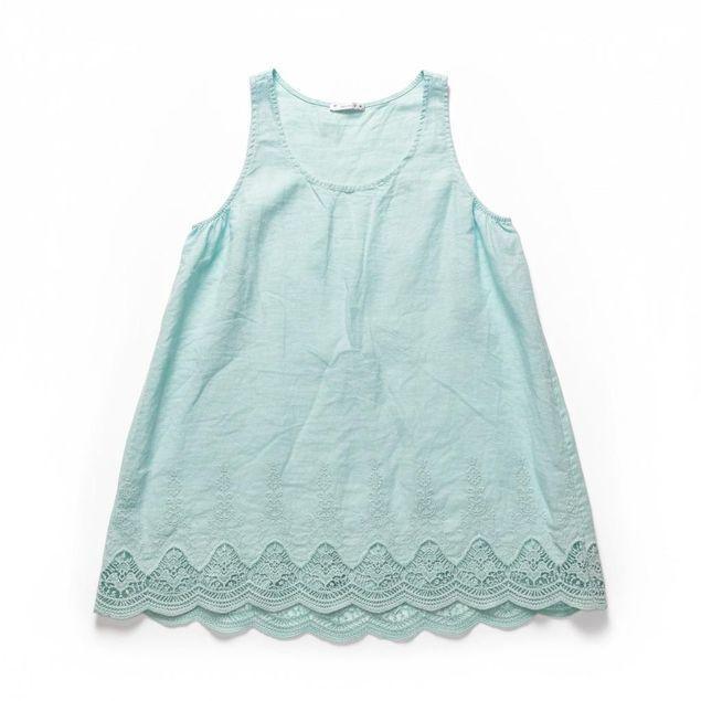 zomerse mouwloze top 7500ss26 - Moonshine