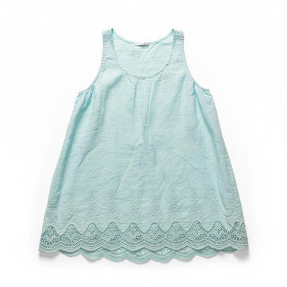 zomerse mouwloze top 7500ss26 - Moonshine