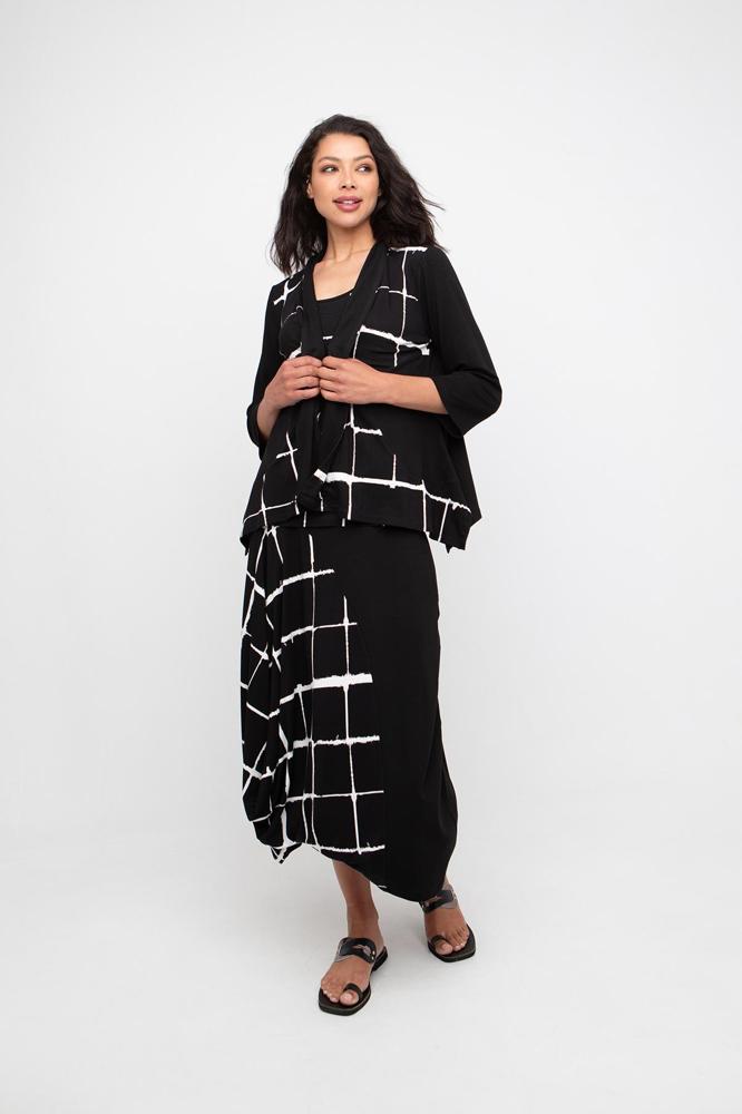 open vest met ruitmotief 860814 - Ozai N Kü