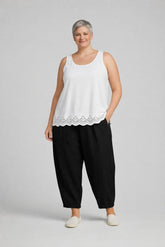 zomerse mouwloze top 7500ss26 - Moonshine