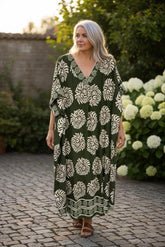 lange boho zomerjurk bloemenprint 8756 - Studio Amour