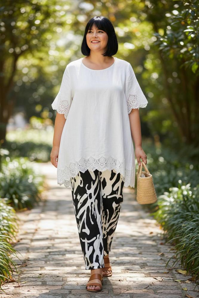 moderne print broek james - Ophilia