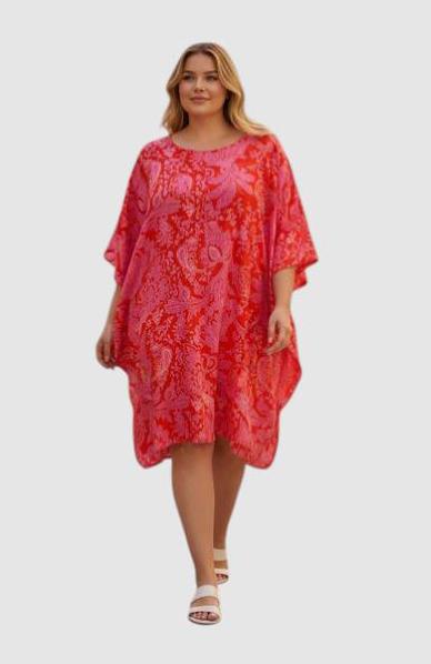 luchtige zomerjurk met print 9327 - Vincenzo Allocca