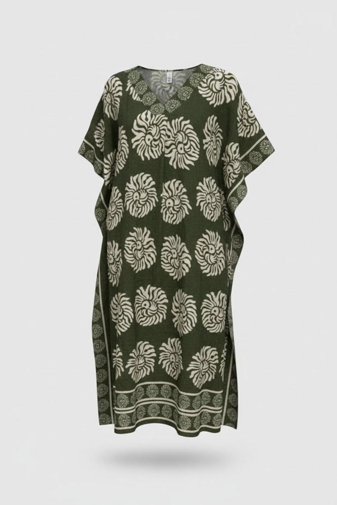 lange boho zomerjurk bloemenprint 8756 - Studio Amour