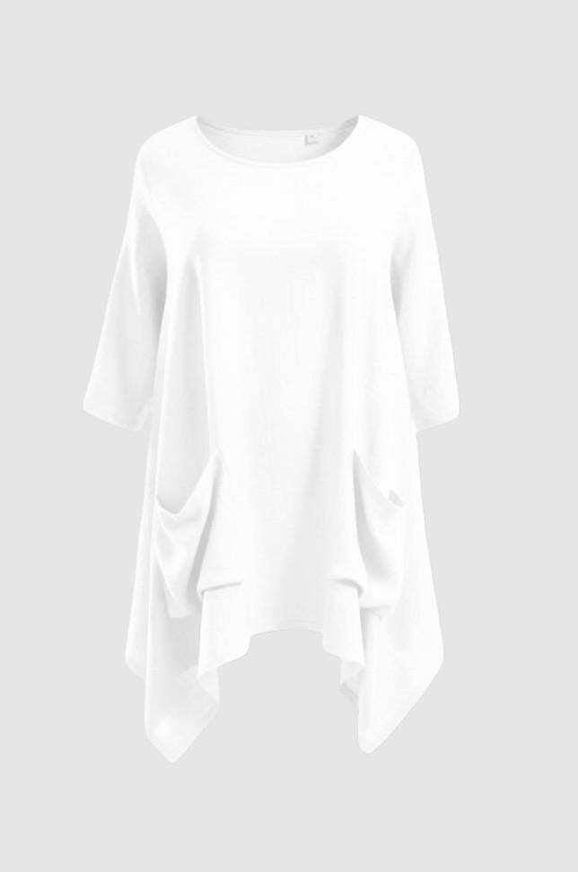 stijlvoll asymmetrisch shirt  7528ss26 - Moonshine