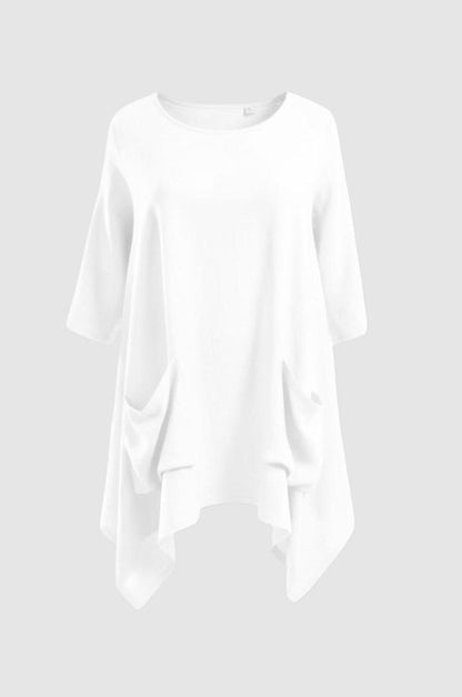 stijlvoll asymmetrisch shirt  7528ss26 - Moonshine