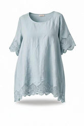 elegant linnen  shirt 7501ss26 - Moonshine