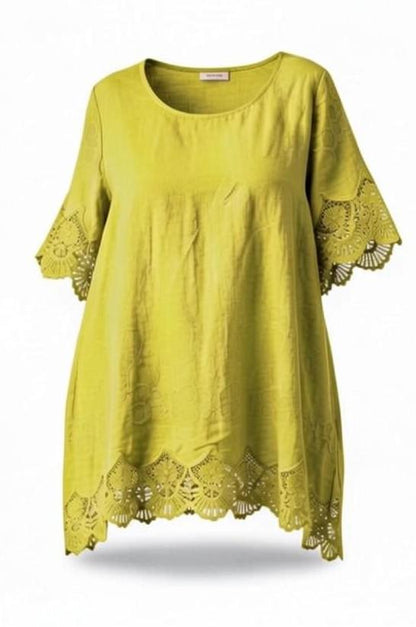 elegant linnen  shirt 7501ss26 - Moonshine