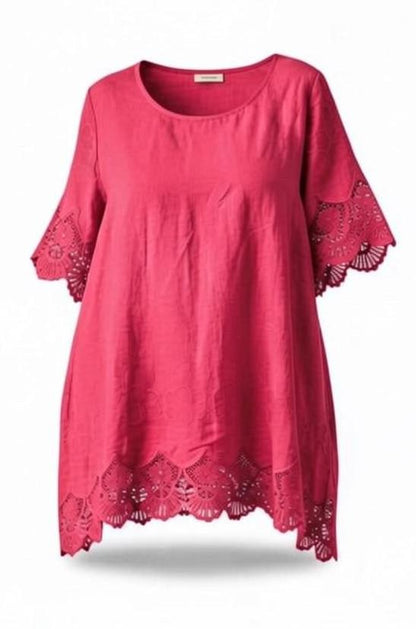 elegant linnen  shirt 7501ss26 - Moonshine